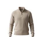 Jackdaw - Mens Ruben 1/4 Zip Jumper - Oatmeal - Wildvine Clothing, Spalding, Lincolnshire