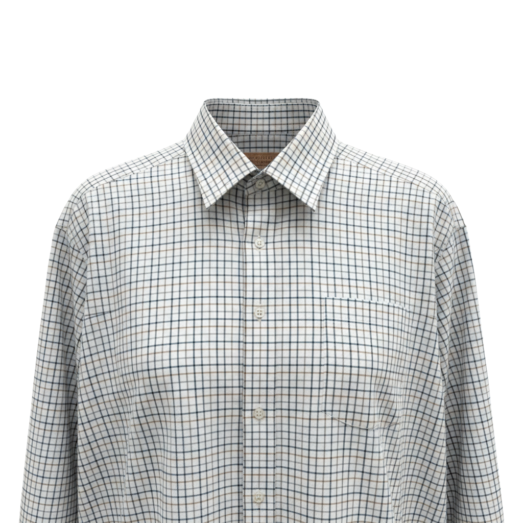 Gurteen - Mens - Shirt - Cumbria - Modern Fit / LS - Olive Check 56002 624 - Wildvine Clothing, Spalding, Lincolnshire