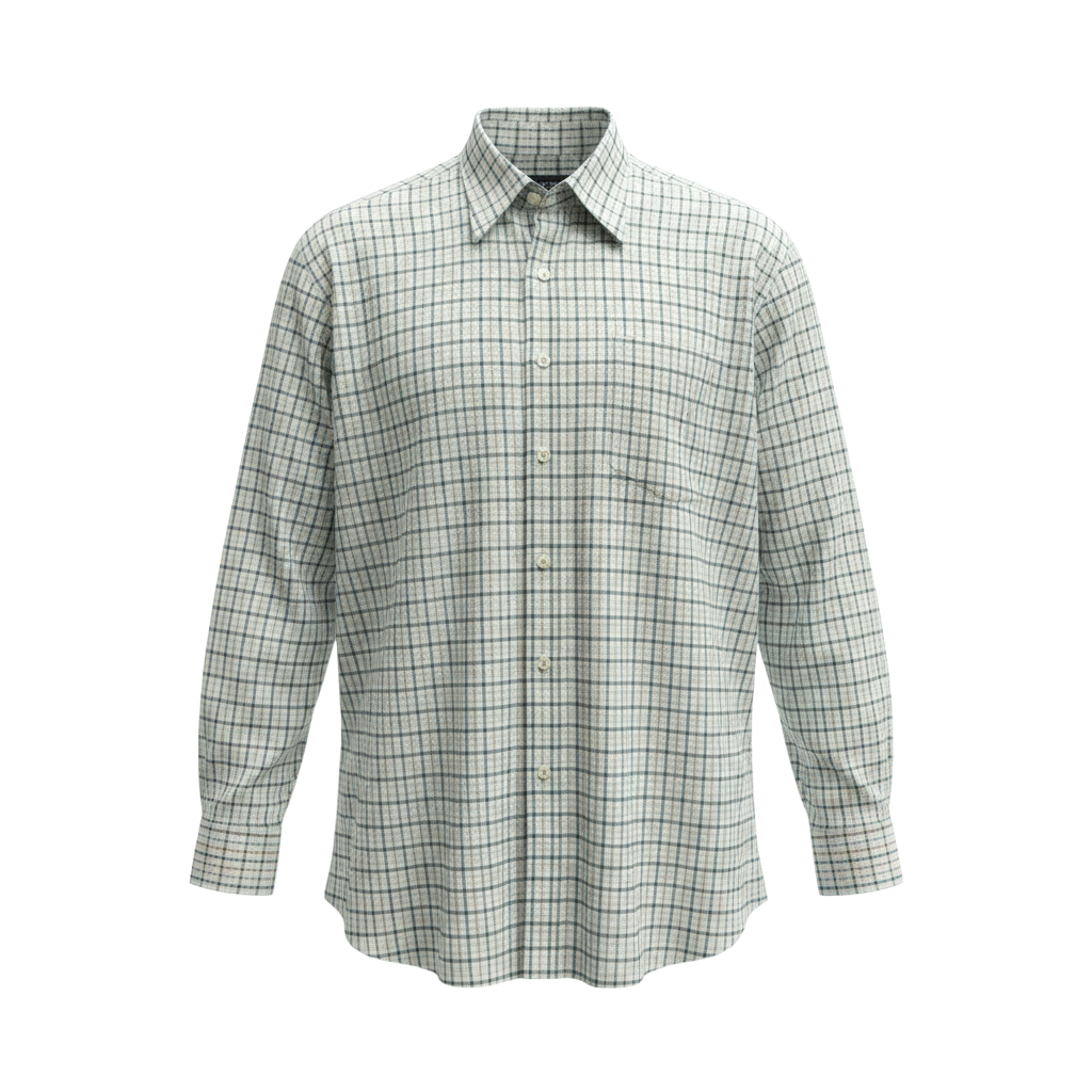 Gurteen - Mens - Shirt - Cumbria - Modern Fit / LS - Olive Check 56002 624 - Wildvine Clothing, Spalding, Lincolnshire