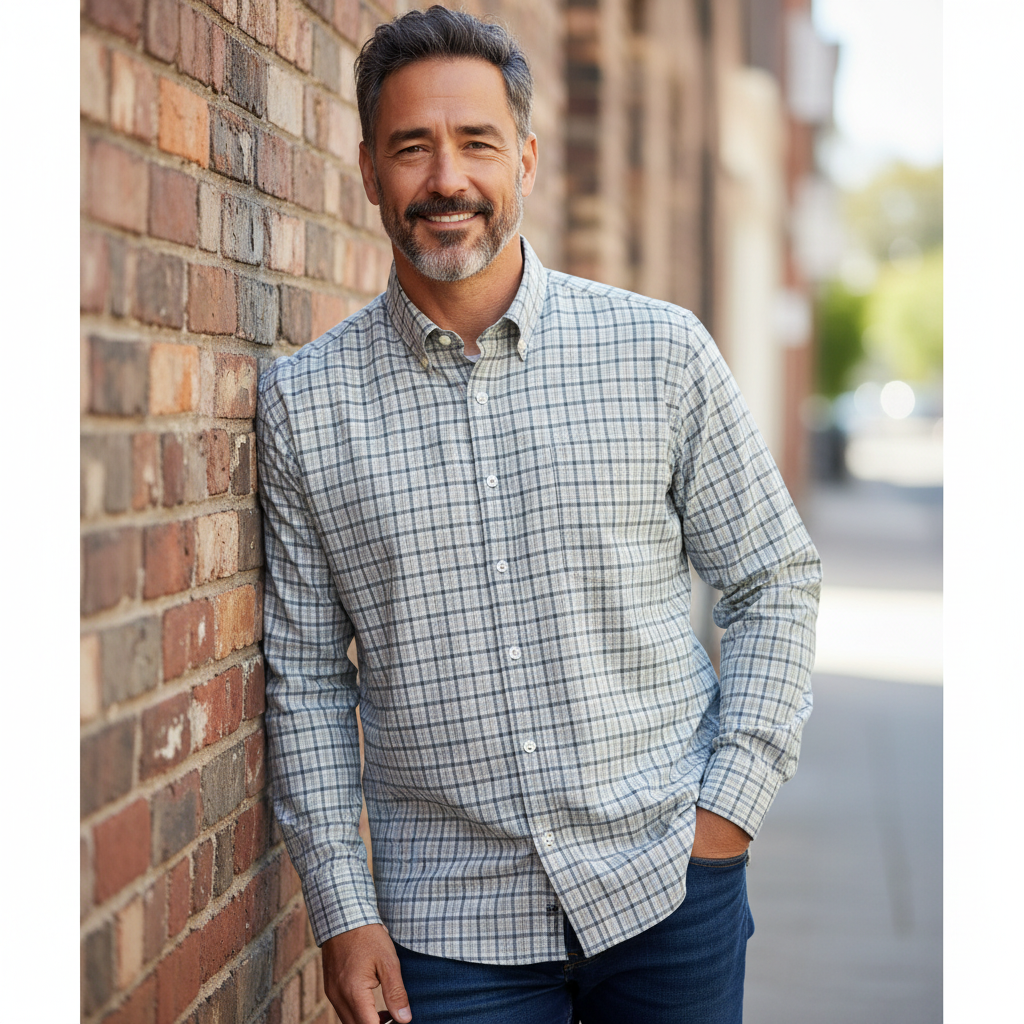 Gurteen - Mens - Shirt - Cumbria - Modern Fit / LS - Olive Check 56002 624 - Wildvine Clothing, Spalding, Lincolnshire