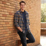 Gurteen - Mens - Shirt - Rutland - Modern Fit / LS - Olive Check - Wildvine Clothing, Spalding, Lincolnshire