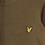 Lyle & Scott - Mens Rib Insert Crew Neck Jumper - True Olive - Y294 - Wildvine Clothing, Spalding, Lincolnshire