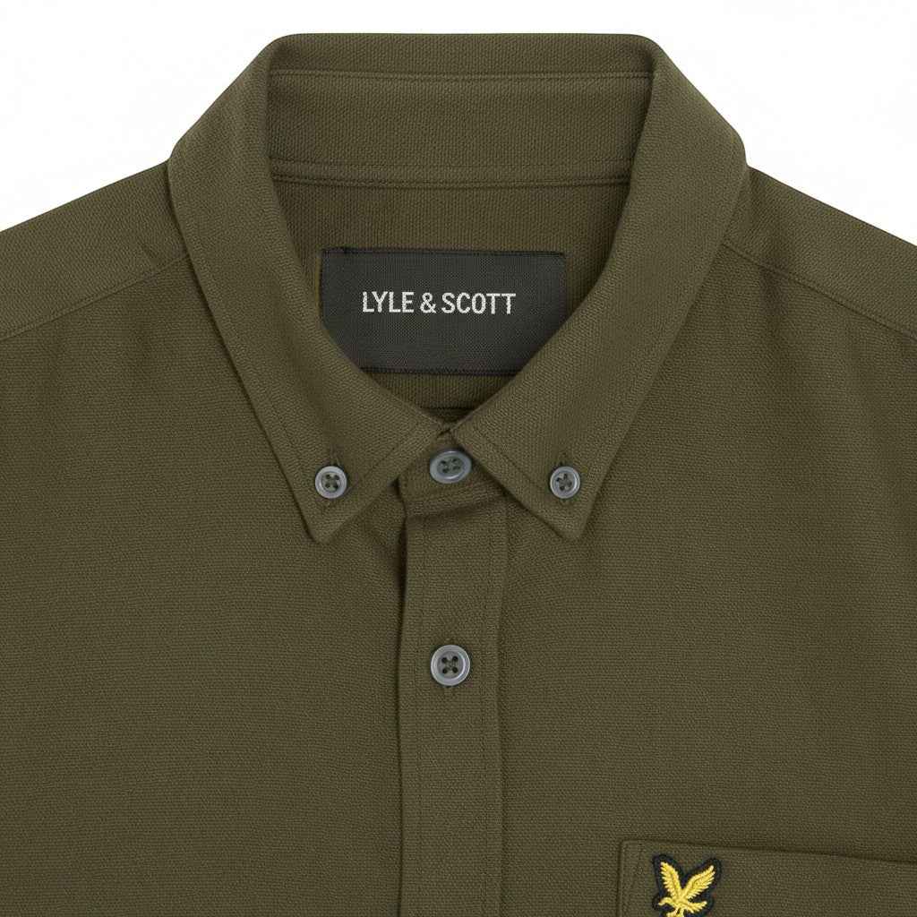 Lyle & scott - Mens Plain Flannel Shirt - Deep Depths X848 / XL - Wildvine Clothing, Spalding, Lincolnshire