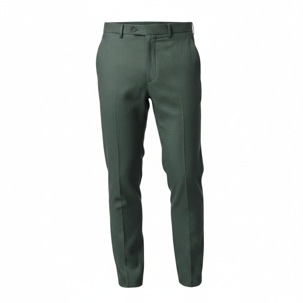 Gurteen - Mens - 100% Linen Trousers - Lynton - Olive - 1852-024 - Wildvine Clothing, Spalding, Lincolnshire