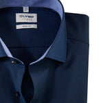 OLYMP - Mens Shirt - Level Five Body Fit - Night Blue - Wildvine Clothing, Spalding, Lincolnshire
