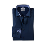 OLYMP - Mens Shirt - Level Five Body Fit - Night Blue - Wildvine Clothing, Spalding, Lincolnshire