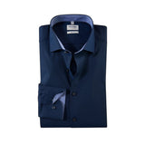 OLYMP - Mens Shirt - Level Five Body Fit - Night Blue - Wildvine Clothing, Spalding, Lincolnshire