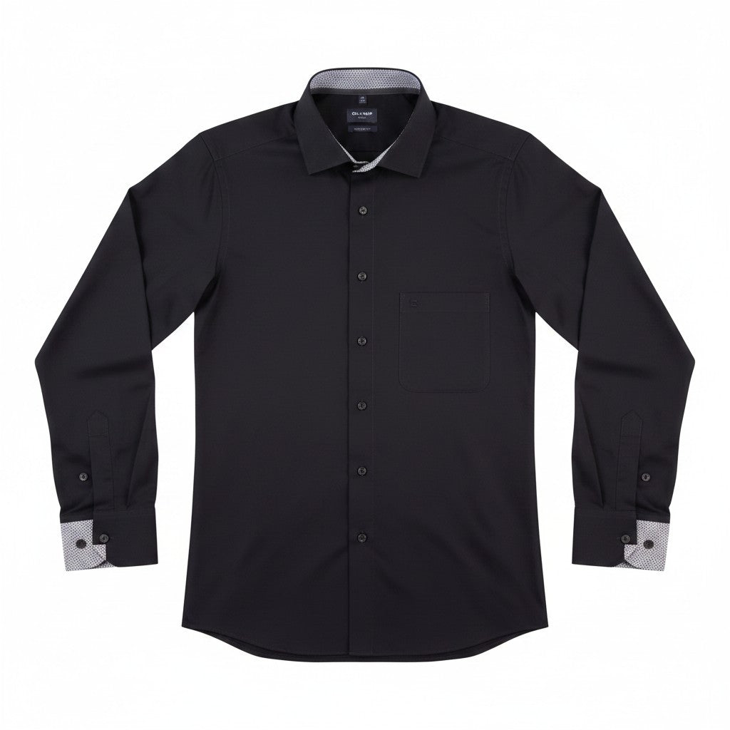 OLYMP - Mens Shirt - Luxor Modern Fit 26 - Black - Wildvine Clothing, Spalding, Lincolnshire