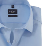 OLYMP - Mens Shirt - Luxor Modern Fit Shirt Plain Blue - Wildvine Clothing, Spalding, Lincolnshire