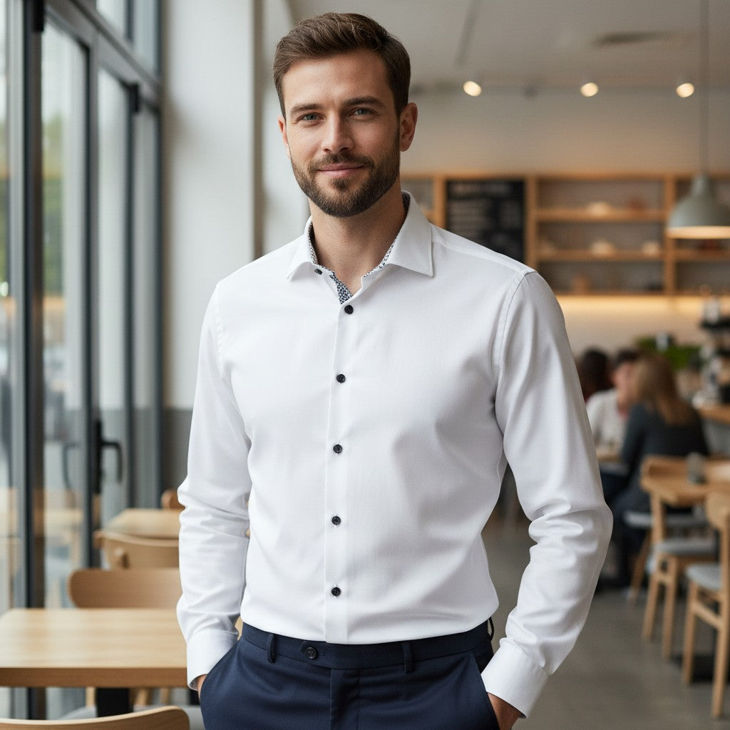 OLYMP - Mens Shirt - Luxor Modern Fit 26 - White - Wildvine Clothing, Spalding, Lincolnshire
