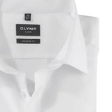 OLYMP - Mens Shirt - Luxor Modern Fit Shirt Plain White - Wildvine Clothing, Spalding, Lincolnshire