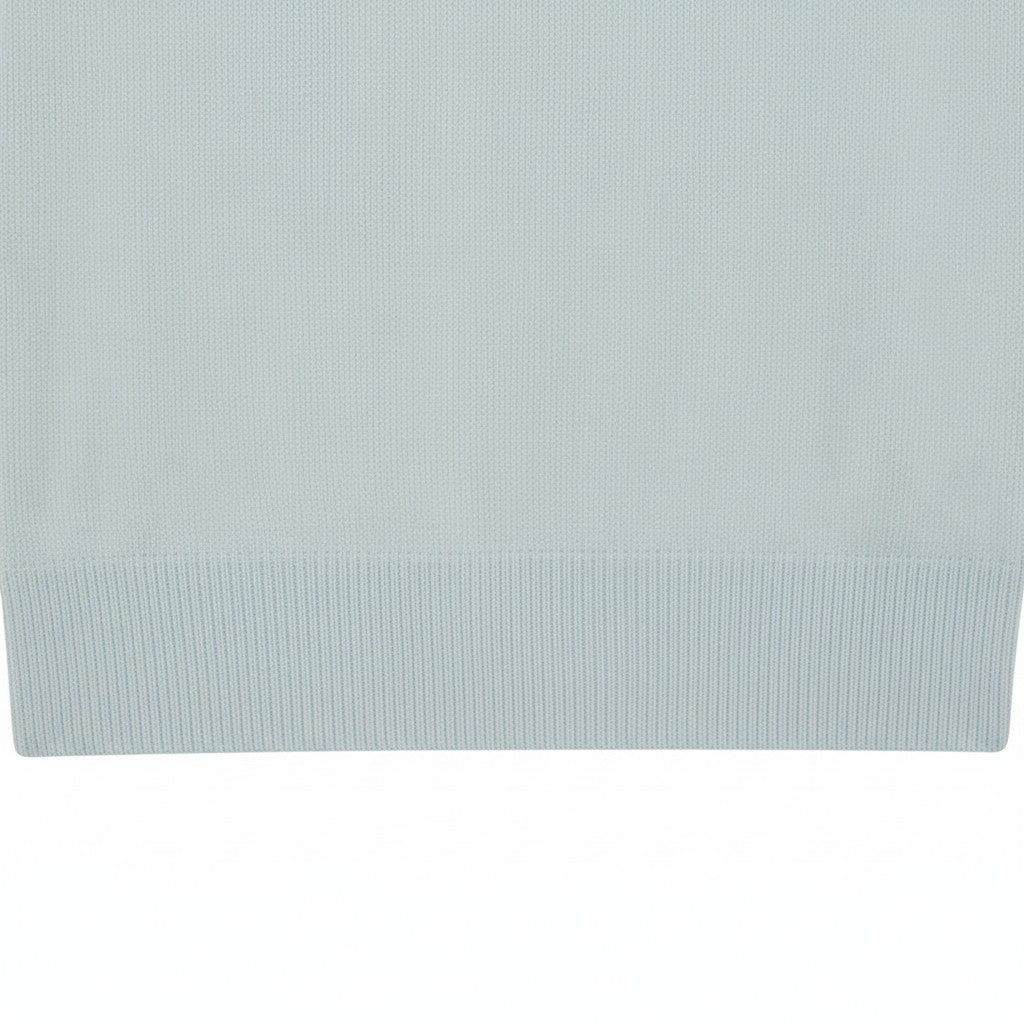 Lyle & Scott - Mens Cotton V Neck Jumper - Opal Blue - KN2492V W596 - Wildvine Clothing, Spalding, Lincolnshire