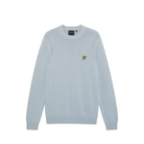 Lyle & Scott - Mens Hybrid Collar Crew Neck Jumper - Opal Blue - W596 KN2421V - Wildvine Clothing, Spalding, Lincolnshire