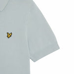 Lyle & Scott - Mens Cotton Short Sleeve Knitted Polo - Opal Blue - KN2412V W596 - Wildvine Clothing, Spalding, Lincolnshire