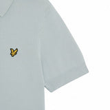 Lyle & Scott - Mens Cotton Short Sleeve Knitted Polo - Opal Blue - Wildvine Clothing, Spalding, Lincolnshire