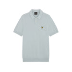 Lyle & Scott - Mens Cotton Short Sleeve Knitted Polo - Opal Blue - KN2412V W596 - Wildvine Clothing, Spalding, Lincolnshire