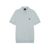 Lyle & Scott - Mens Cotton Short Sleeve Knitted Polo - Opal Blue - KN2412V W596 - Wildvine Clothing, Spalding, Lincolnshire