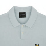 Lyle & Scott - Mens Cotton Short Sleeve Knitted Polo - Opal Blue - Wildvine Clothing, Spalding, Lincolnshire