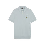 Lyle & Scott - Mens Cotton Short Sleeve Knitted Polo - Opal Blue - Wildvine Clothing, Spalding, Lincolnshire