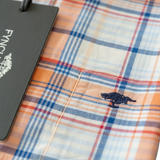 Fynch-Hatton Men's Regular Short Sleeve Casual Shirt - Madras Check – Solar - Wildvine Clothing, Spalding, Lincolnshire