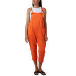 Moda - Ladies - Bow Detail Cotton Dungaree - Orange - Wildvine Clothing, Spalding, Lincolnshire