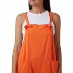 Moda - Ladies - Bow Detail Cotton Dungaree - Orange - Wildvine Clothing, Spalding, Lincolnshire