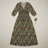 Misumi - Ladies -V Neck Wrap - Midi Dress - Khaki - Wildvine Clothing, Spalding, Lincolnshire