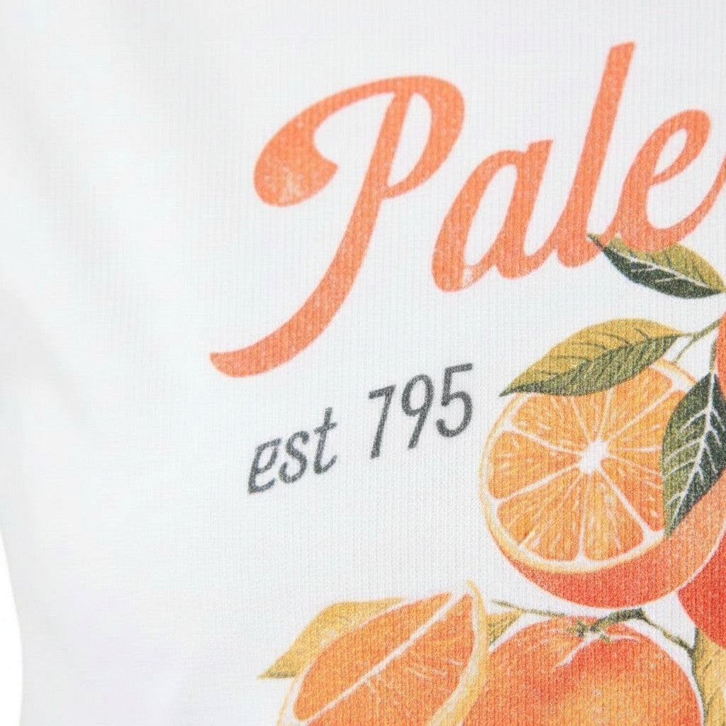 QED - Ladies - "Palermo Orange" Embellished Print T-Shirt - Wildvine Clothing, Spalding, Lincolnshire