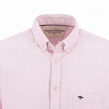 Fynch-Hatton Men's Summer Linen Short Sleeve Casual Shirt - Pastel Pink - Wildvine Clothing, Spalding, Lincolnshire