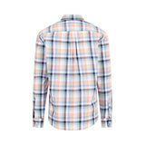 Fynch-Hatton - Mens Shirt - Colorful Combi Check - Peach 209 - Wildvine Clothing, Spalding, Lincolnshire