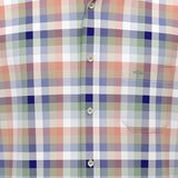 Fynch-Hatton - Mens Shirt - Colorful Combi Check - Peach 209 - Wildvine Clothing, Spalding, Lincolnshire