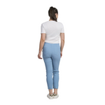 Pinnns - Ladies - Slim Leg Bengaline Ankle Grazer With Back Split - Petrol Blue 302CT - Wildvine Clothing, Spalding, Lincolnshire