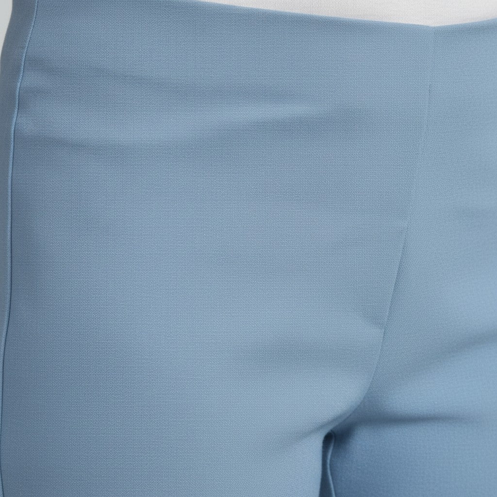 Pinnns - Ladies - Slim Leg Bengaline Ankle Grazer With Back Split - Petrol Blue 302CT - Wildvine Clothing, Spalding, Lincolnshire
