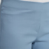 Pinnns - Ladies - Slim Leg Bengaline Ankle Grazer With Back Split - Petrol Blue 302CT - Wildvine Clothing, Spalding, Lincolnshire