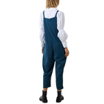 Moda - Ladies - Bow Detail Cotton Dungaree - Petrol - Wildvine Clothing, Spalding, Lincolnshire