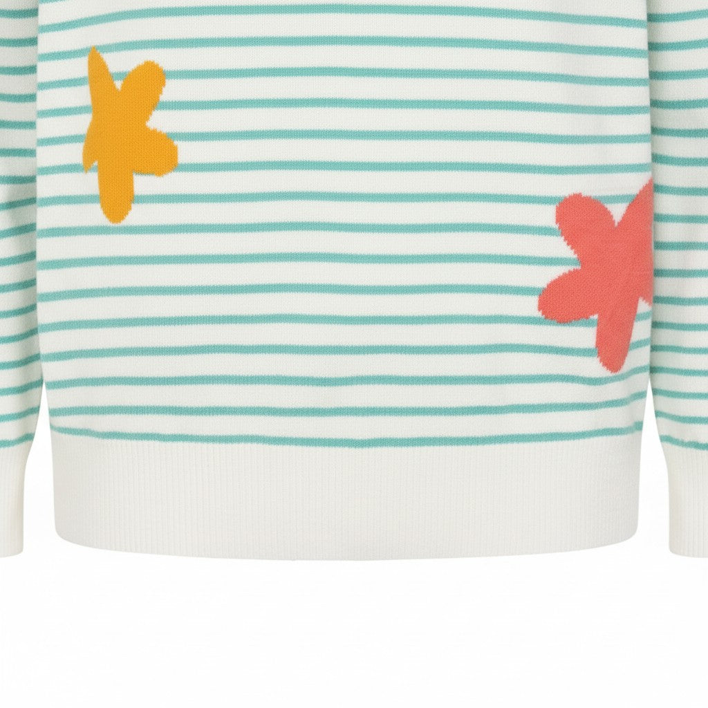 Alice Collins - Petula Pullover - Wild Oat/Sea Foam - Wildvine Clothing, Spalding, Lincolnshire