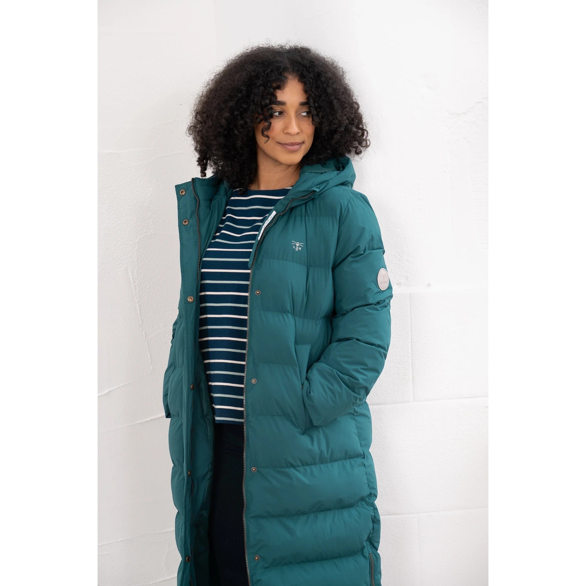 Lighthouse - Ladies Savannah Long Coat - Pine - Wildvine Clothing, Spalding, Lincolnshire