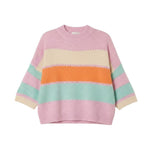 Wild Flower - Ladies - Wide Sleeve Colourblock Knit Jumper - Pink - Wildvine Clothing, Spalding, Lincolnshire