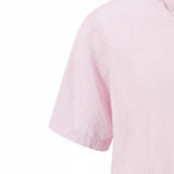 Fynch-Hatton Men's Summer Linen Short Sleeve Casual Shirt - Pastel Pink - Wildvine Clothing, Spalding, Lincolnshire