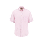 Fynch-Hatton Men's Summer Linen Short Sleeve Casual Shirt - Pastel Pink - Wildvine Clothing, Spalding, Lincolnshire