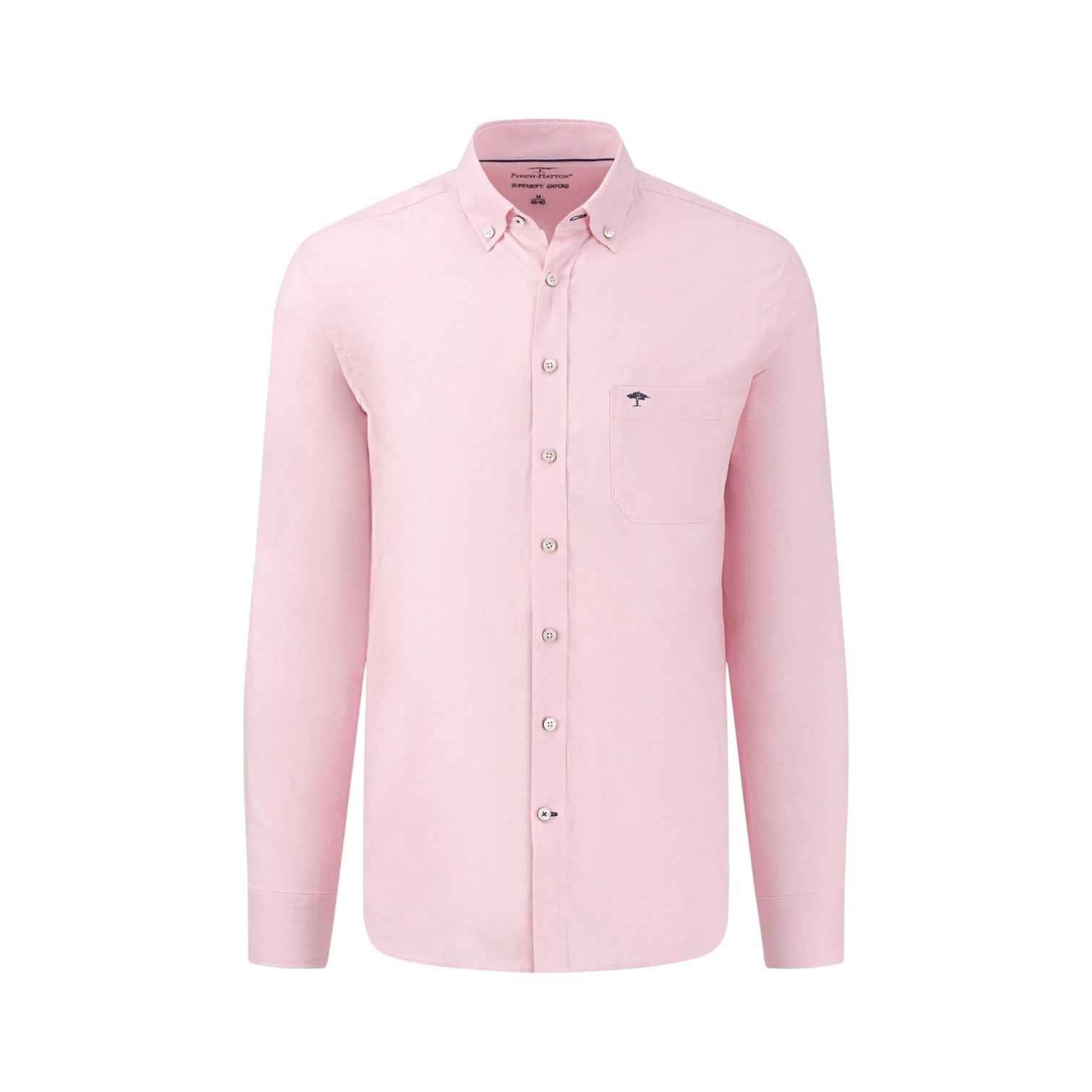 Fynch-Hatton - Mens Shirt - All Season Oxford - Pink - Wildvine Clothing, Spalding, Lincolnshire