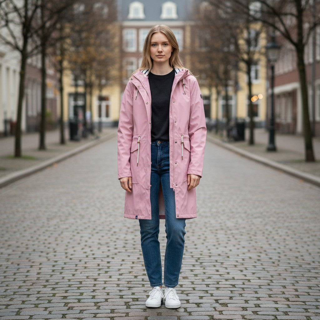Lighthouse - Ladies Beachcomber Long II Coat - Wild Rose LHL-BCLG2 - Wildvine Clothing, Spalding, Lincolnshire