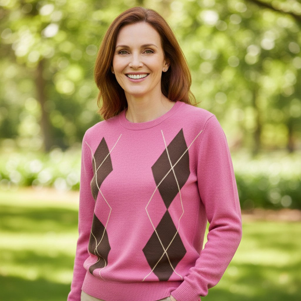Alice Collins - Sloane Pullover - Raspberry Sorbet - 037A041 - Wildvine Clothing, Spalding, Lincolnshire
