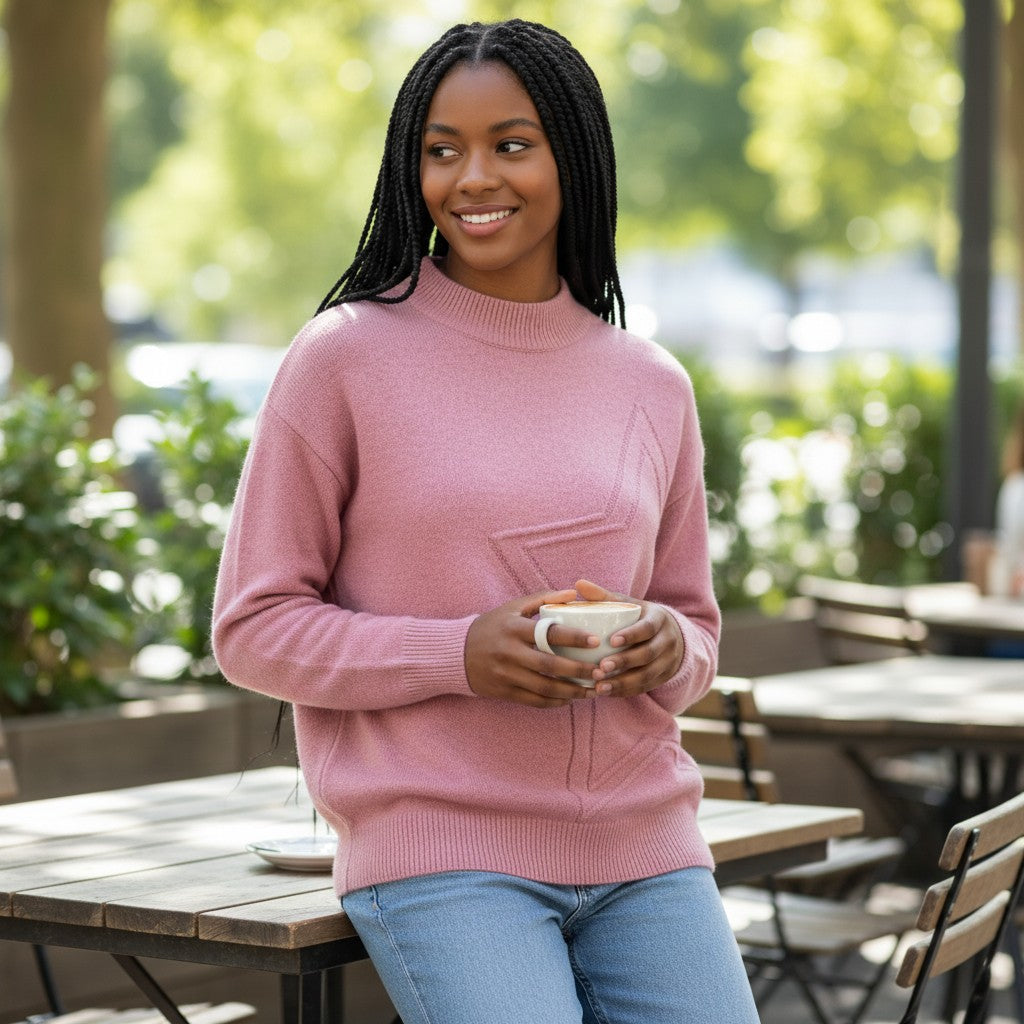 Alice Collins - Hannah Pullover - Raspberry Sorbet - 037A065 - Wildvine Clothing, Spalding, Lincolnshire