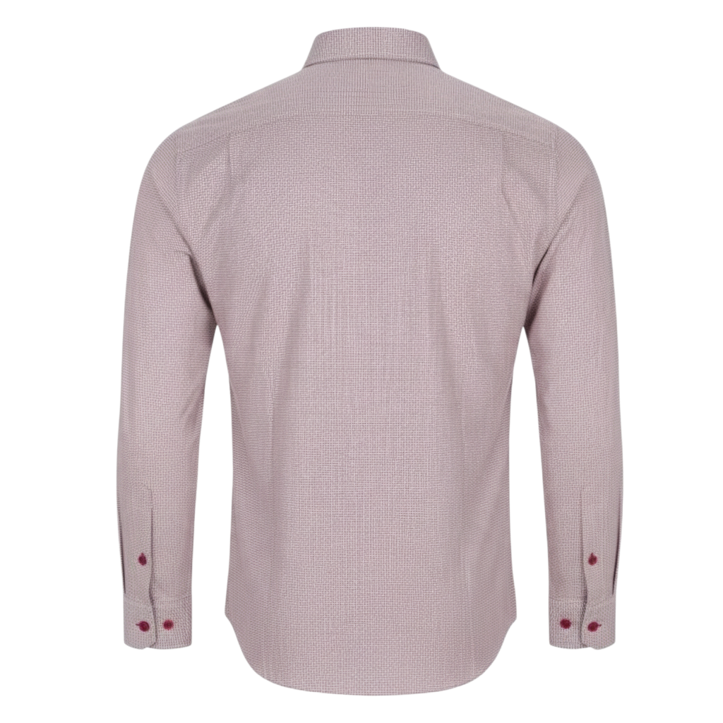 DG's Drifter Mens - Giovanni Long Sleeve Casual Shirt - Red - 114172-66 - Wildvine Clothing, Spalding, Lincolnshire