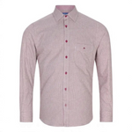 DG's Drifter Mens - Giovanni Long Sleeve Casual Shirt - Red - 114172-66 - Wildvine Clothing, Spalding, Lincolnshire