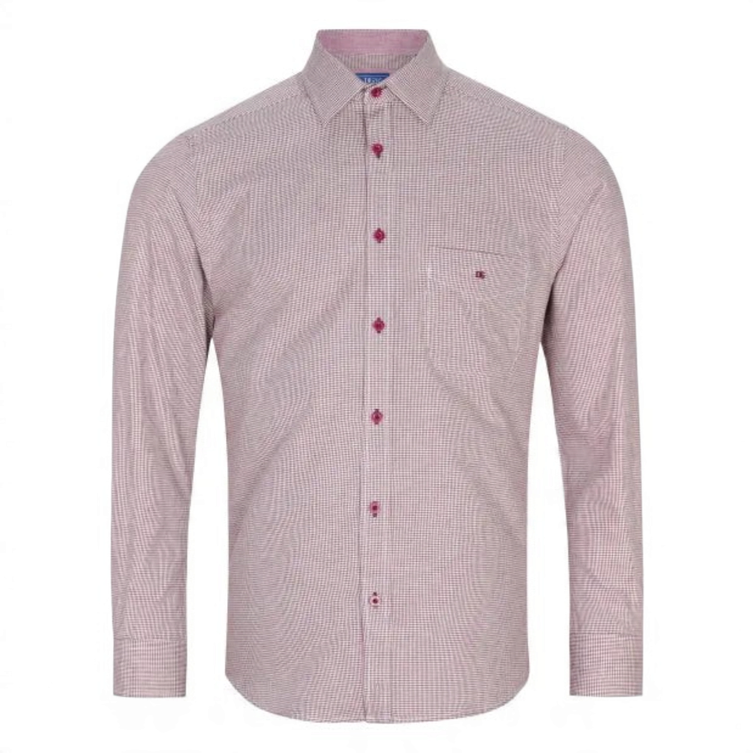 DG's Drifter Mens - Giovanni Long Sleeve Casual Shirt - Red - 114172-66 - Wildvine Clothing, Spalding, Lincolnshire