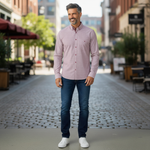DG's Drifter Mens - Giovanni Long Sleeve Casual Shirt - Red - 114172-66 - Wildvine Clothing, Spalding, Lincolnshire