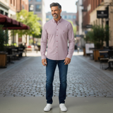 DG's Drifter Mens - Giovanni Long Sleeve Casual Shirt - Red - 114172-66 - Wildvine Clothing, Spalding, Lincolnshire