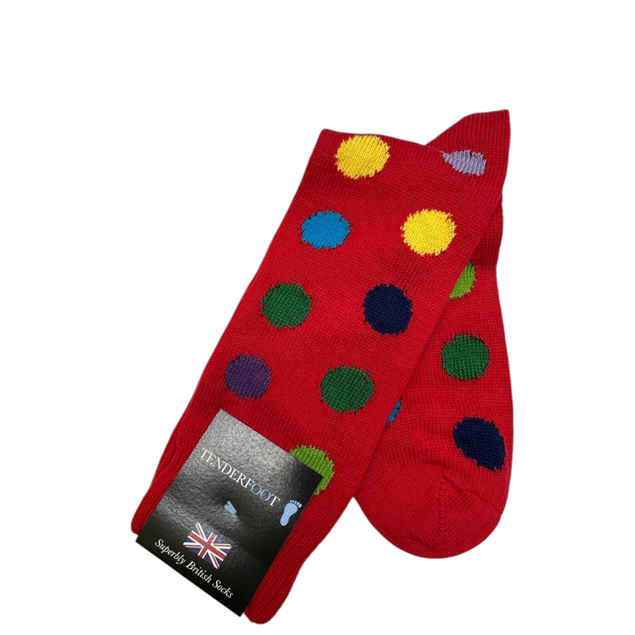 Tenderfoot - Mens - Cotton - Smartie UK 7 - 11 Red - Wildvine Clothing, Spalding, Lincolnshire